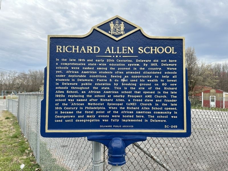 Richard Allen School Marker image. Click for full size.