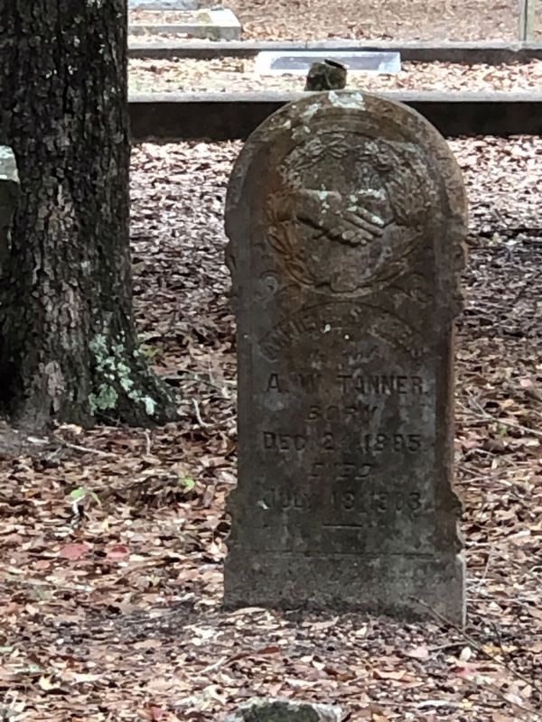 Headstone in Mississippi City Cemetery image. Click for full size.