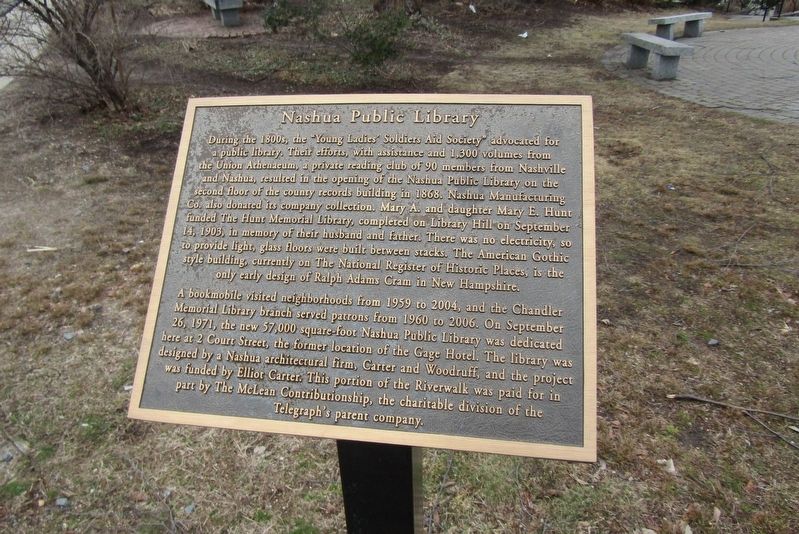 Nashua Public Library Marker image. Click for full size.