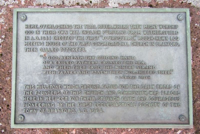 Millstone Marker. Click for full size. Millstone Marker image. Click for full size.