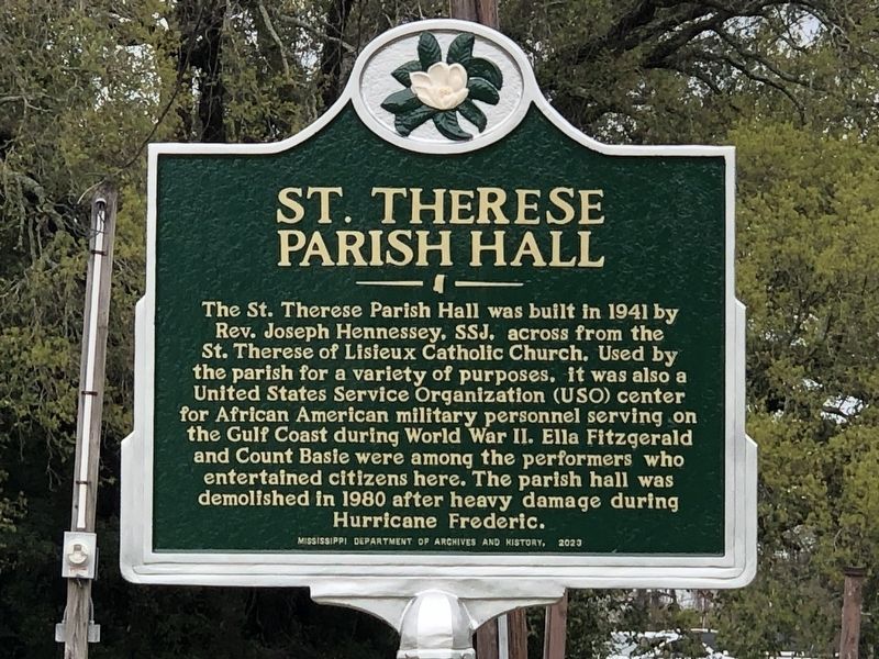 St. Therese Parish Hall Marker image. Click for full size.