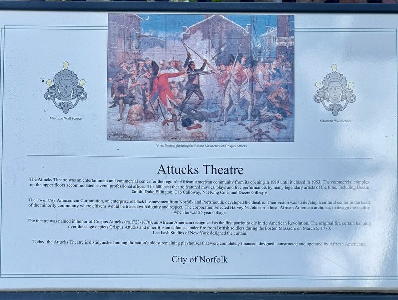 Attucks Theatre Marker image. Click for full size.