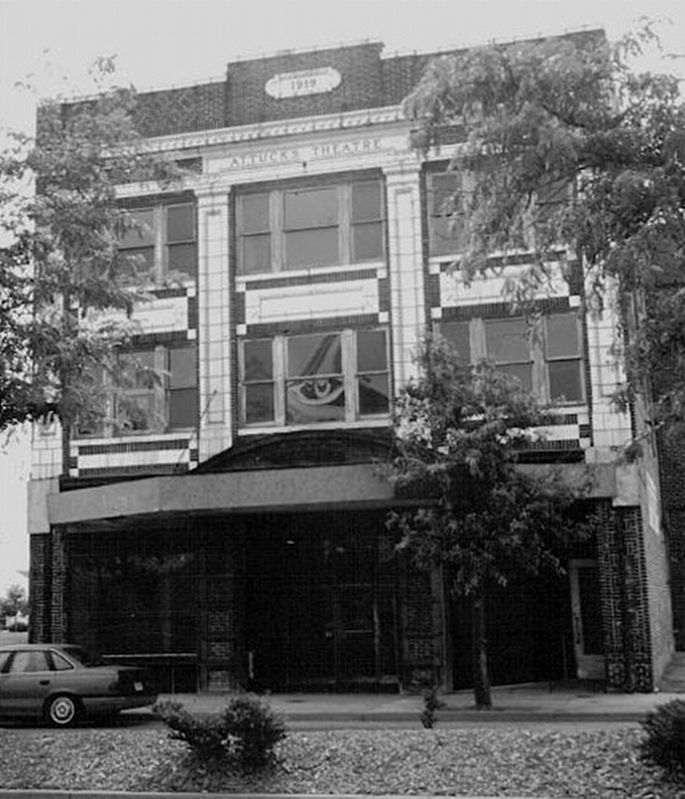 Attucks Theatre building ca. 1970s image. Click for full size.