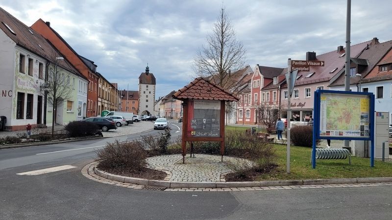The marker with the Town gate tower in the background image. Click for full size.