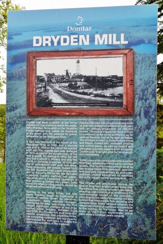 Dryden Mill Marker image. Click for full size.