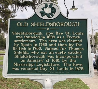 Old Shieldsborough Marker image. Click for full size.