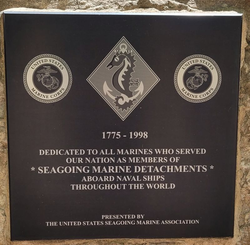 Seagoing Marine Detachments Marker image. Click for full size.