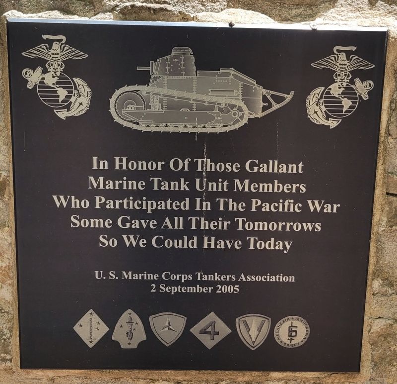 Marine Tank Unit Members Marker image. Click for full size.