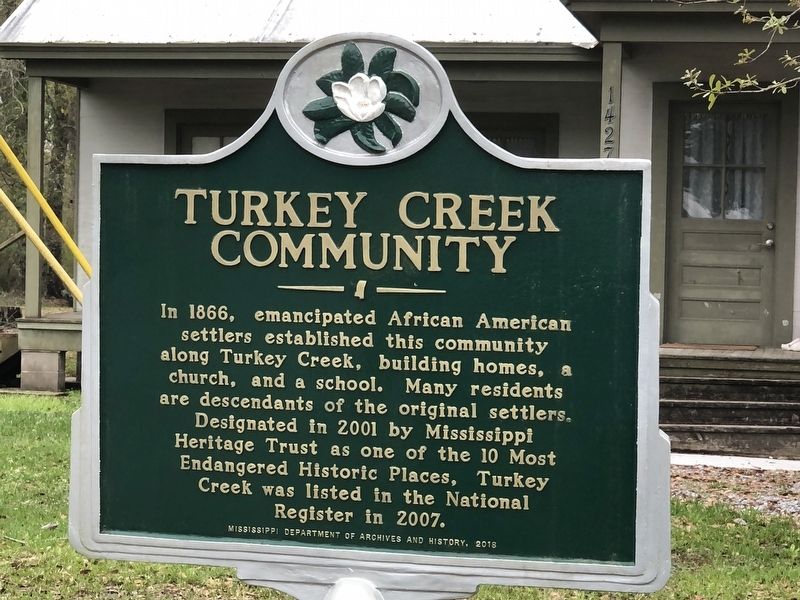 Turkey Creek Community Marker image. Click for full size.