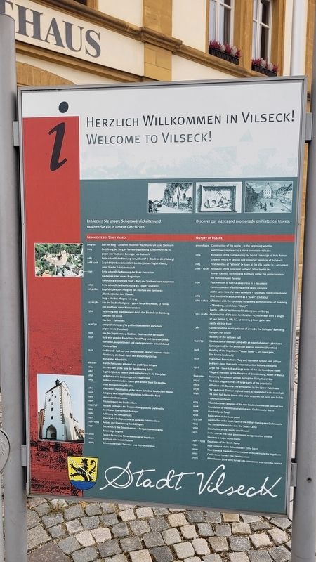 Geschichte Der Stadt Vilseck / History of Vilseck Marker image. Click for full size.