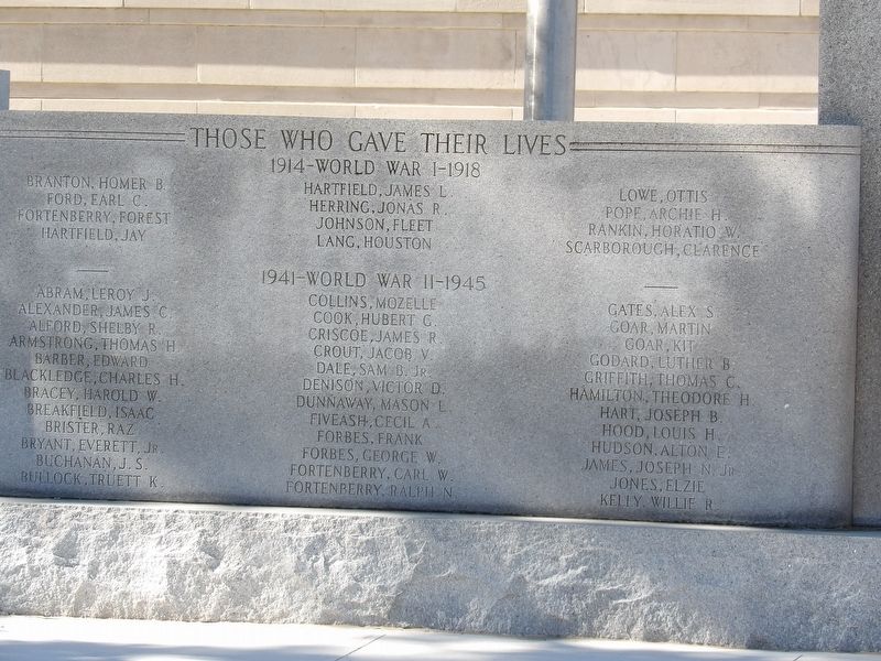 Marion County War Memorial (World Wars I & II) image. Click for full size.