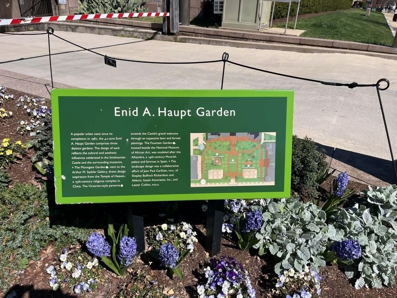 Enid A. Haupt Garden Marker. Click for full size. Enid A. Haupt Garden Marker image. Click for full size.