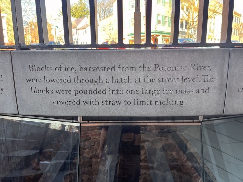 The Gadsby's Tavern Ice Well Marker. Click for full size. The Gadsby's Tavern Ice Well Marker image. Click for full size.