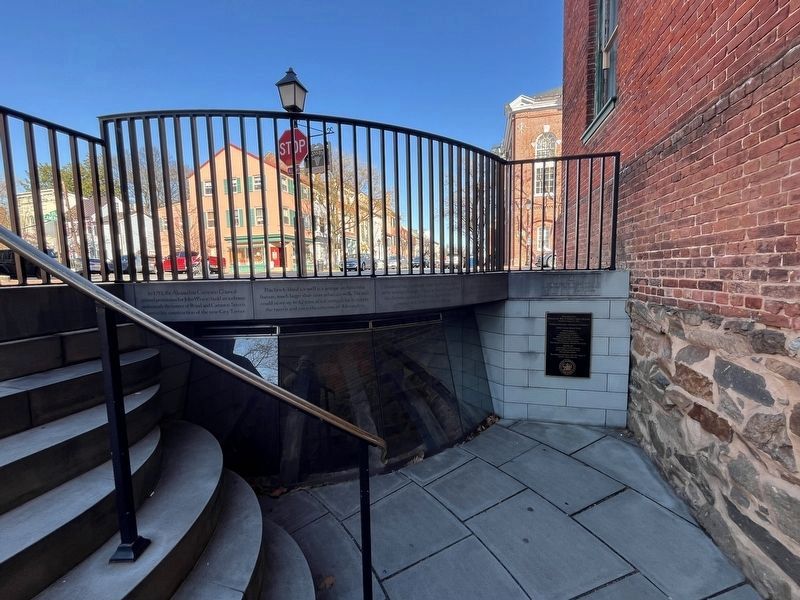 The Gadsby's Tavern Ice Well Marker. Click for full size. The Gadsby's Tavern Ice Well Marker image. Click for full size.