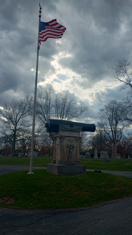 Allen County Soldier Monument Marker. Click for full size. Allen County Soldier Monument Marker image. Click for full size.