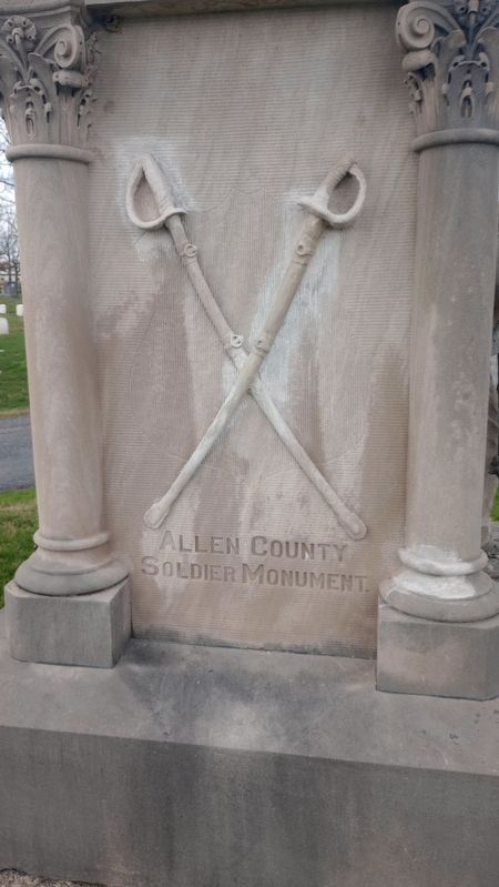 Allen County Soldier Monument. Click for full size. Allen County Soldier Monument image. Click for full size.