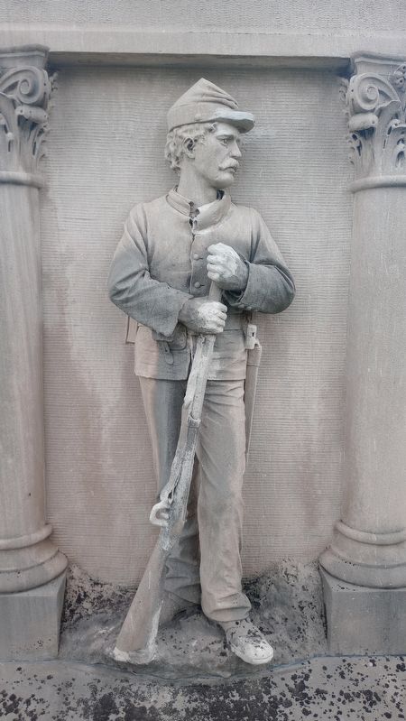 Allen County Soldier Monument. Click for full size. Allen County Soldier Monument image. Click for full size.