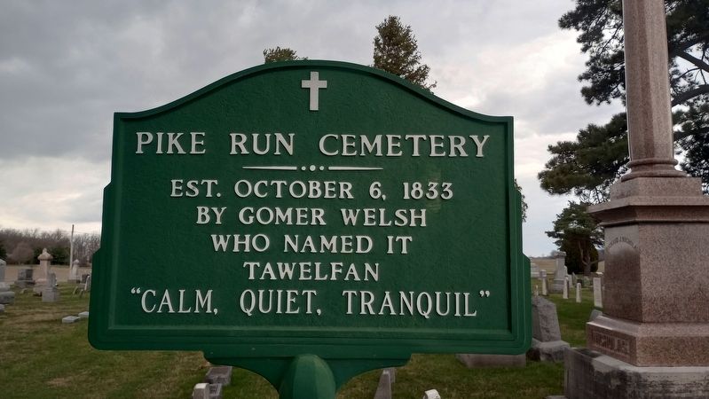 Pike Run Cemetery Marker image. Click for full size.