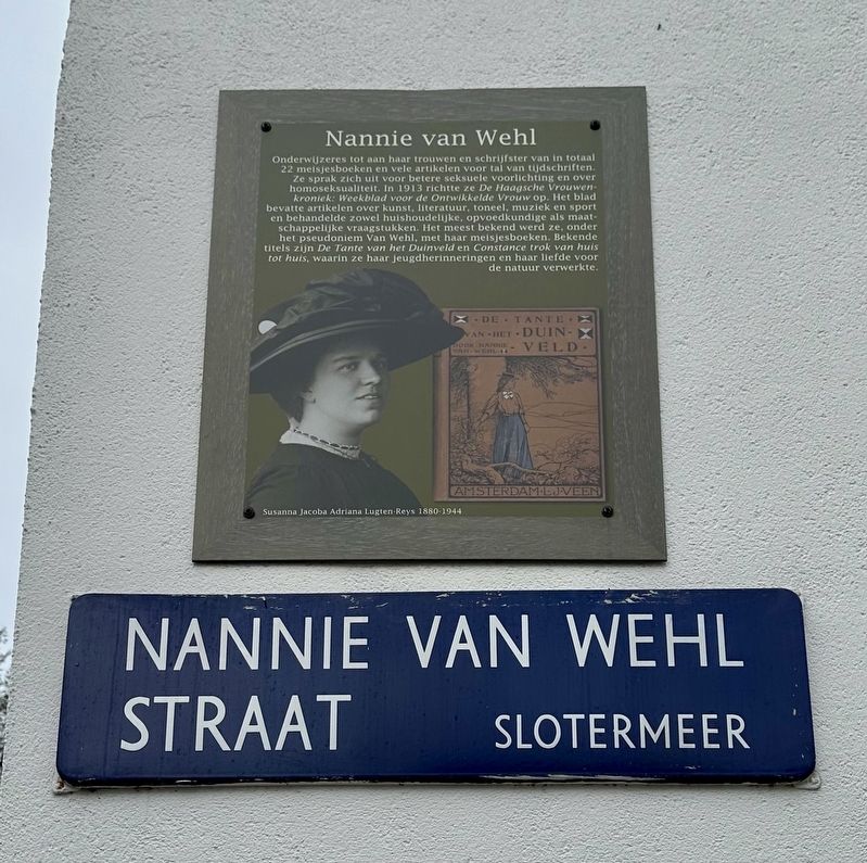 Nannie van Wehl Marker. Click for full size. Nannie van Wehl Marker image. Click for full size.