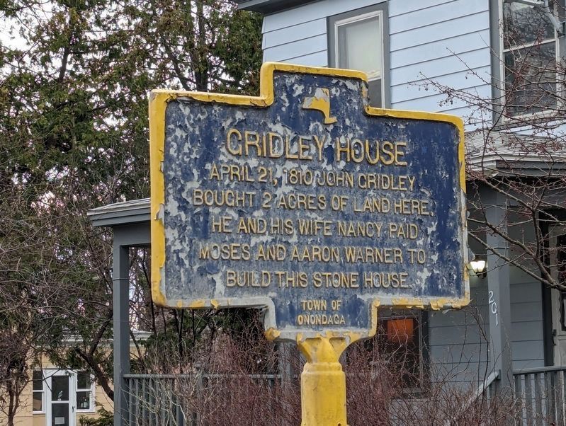Gridley House Marker image. Click for full size.