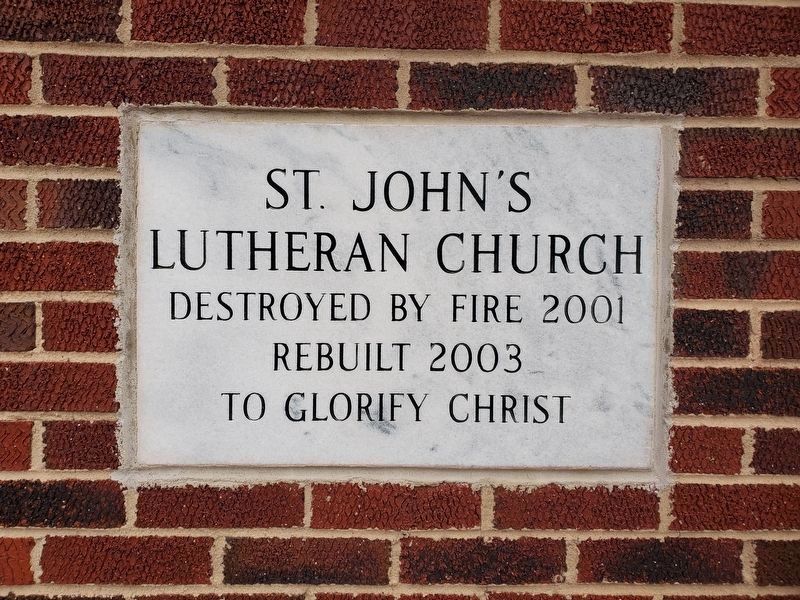 St. John's Church Cornerstone image. Click for full size.