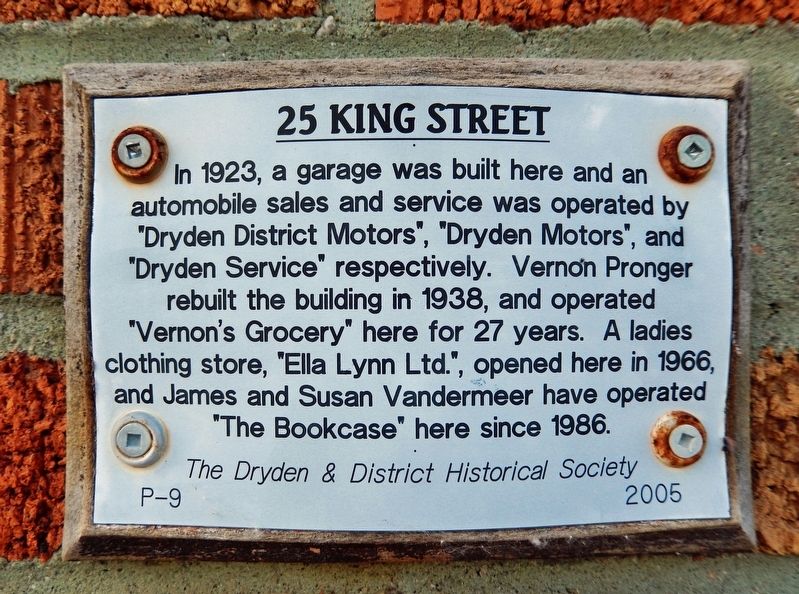 25 King Street Marker image. Click for full size.
