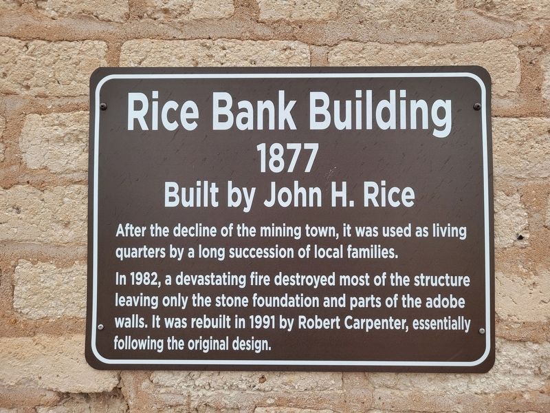 Rice Bank Building Marker image. Click for full size.