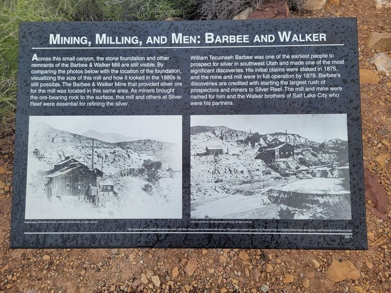Mining, Milling, and Men: Barbee and Walker Marker image. Click for full size.