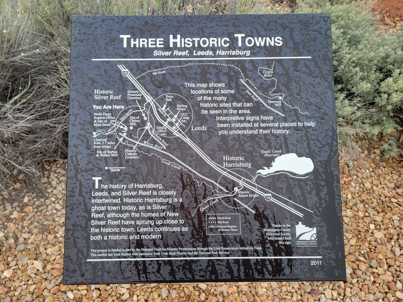 Three Historic Towns Marker image. Click for full size.