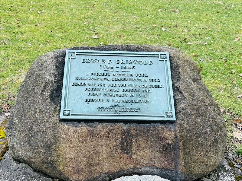Edward Griswold Marker image. Click for full size.