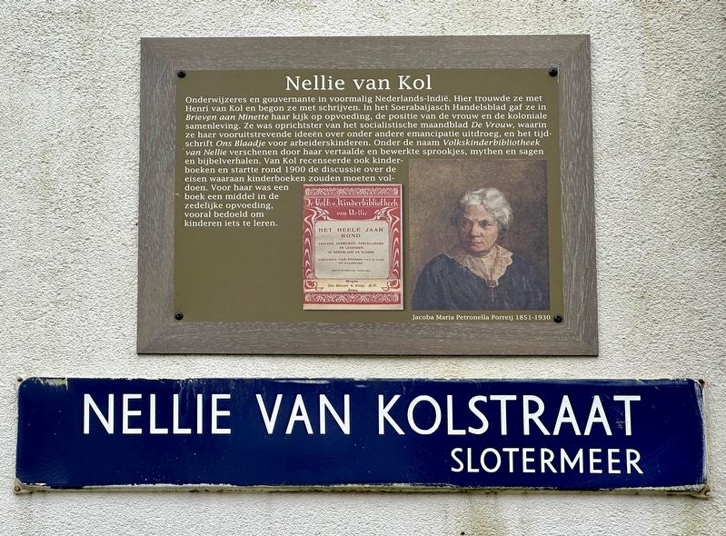 Nellie van Kol Marker image. Click for full size.