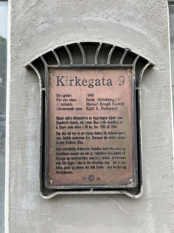 Kirkegata 9 Marker image. Click for full size.