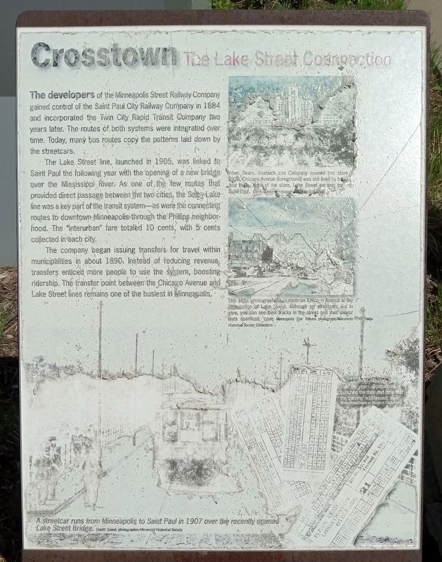Crosstown: The Lake Street Connection Marker image. Click for full size.