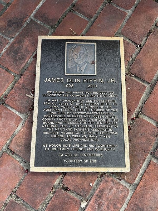 The Lions Club of Centreville POW - MIA Monument James Olin Pippin, Jr. Plaque. Click for full size. The Lions Club of Centreville POW - MIA Monument James Olin Pippin, Jr. Plaque image. Click for full size.