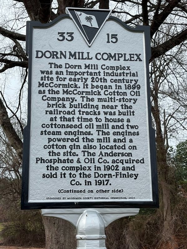 Dorn Mill Complex Marker image. Click for full size.