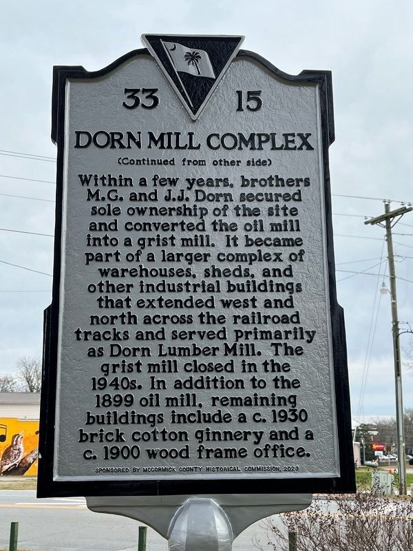 Dorn Mill Complex Marker image. Click for full size.