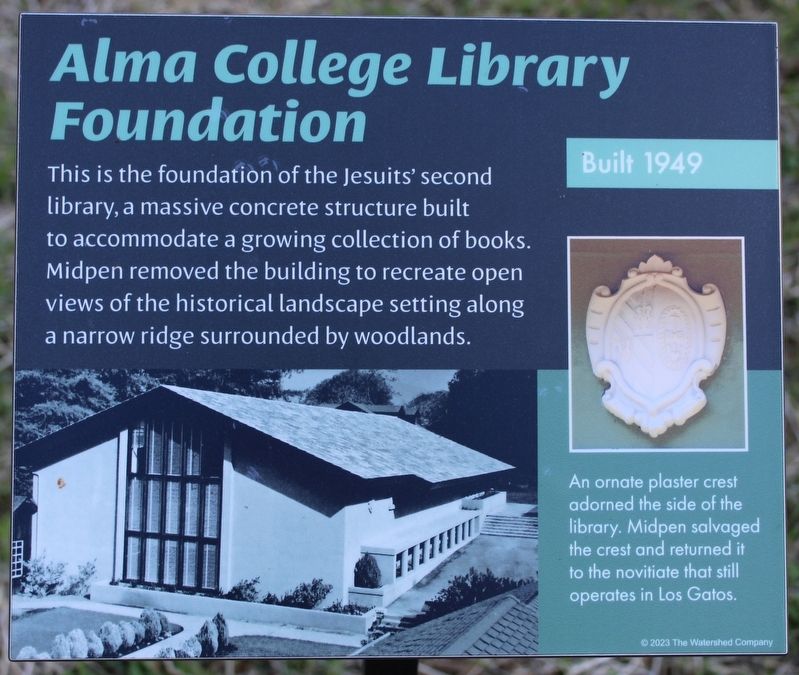Alma College Library Foundation Marker image. Click for full size.