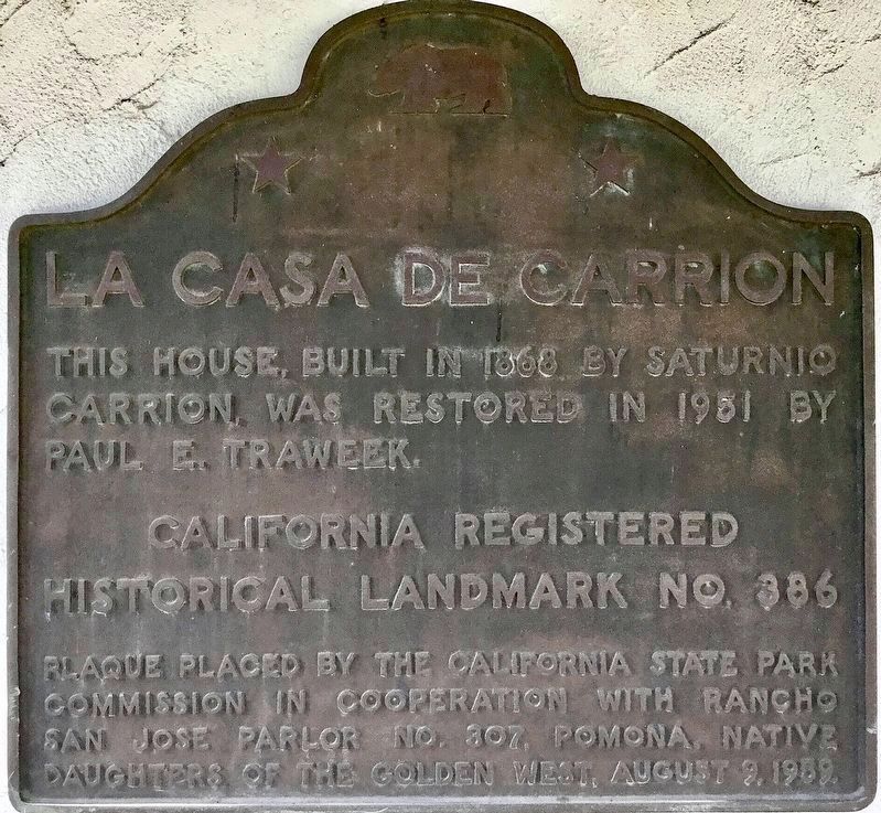 La Casa de Carrion Marker image. Click for full size.