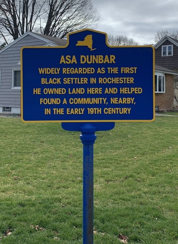 Asa Dunbar Marker image. Click for full size.