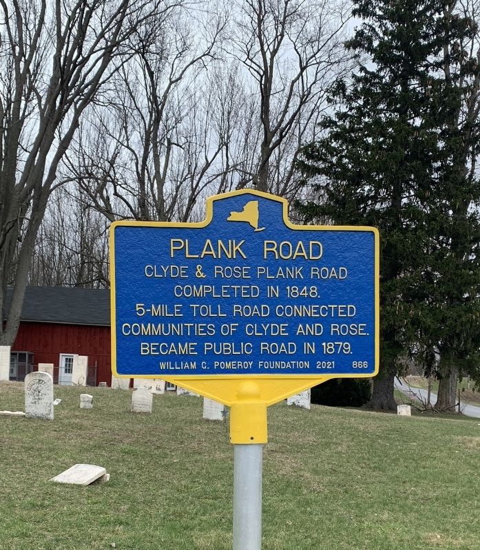 Plank Road Marker. Click for full size. Plank Road Marker image. Click for full size.