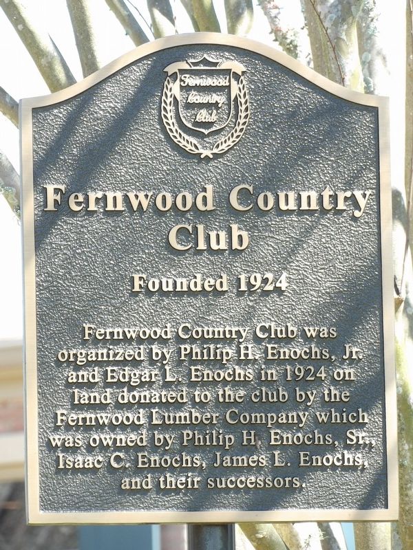 Fernwood Country Club Marker image. Click for full size.