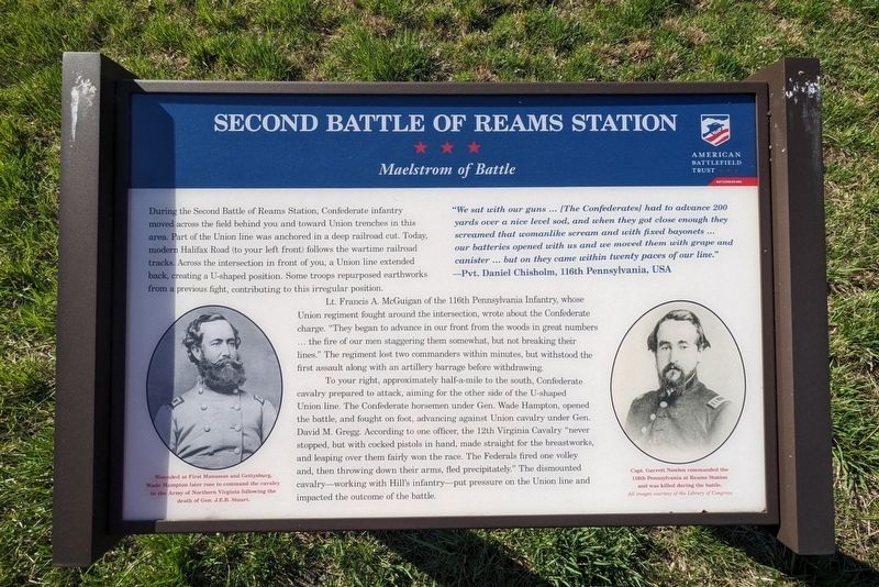 Second Battle Of Reams Staition Marker image. Click for full size.