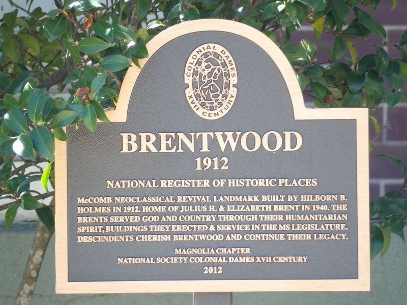 Brentwood Marker image. Click for full size.