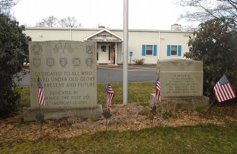 Dorrance Township Veterans and War Memorials image. Click for full size.