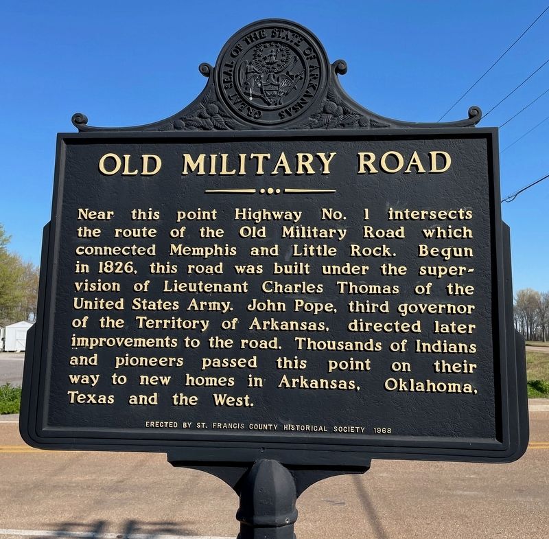 Old Military Road Marker image. Click for full size.