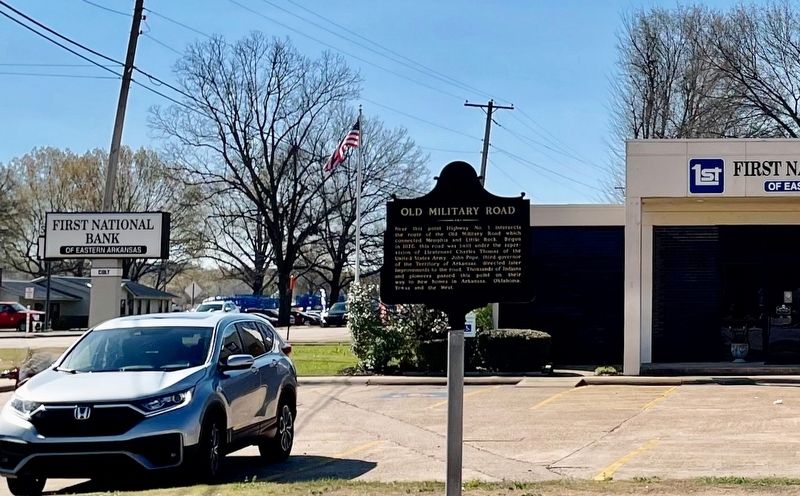 Old Military Road Marker image. Click for full size.