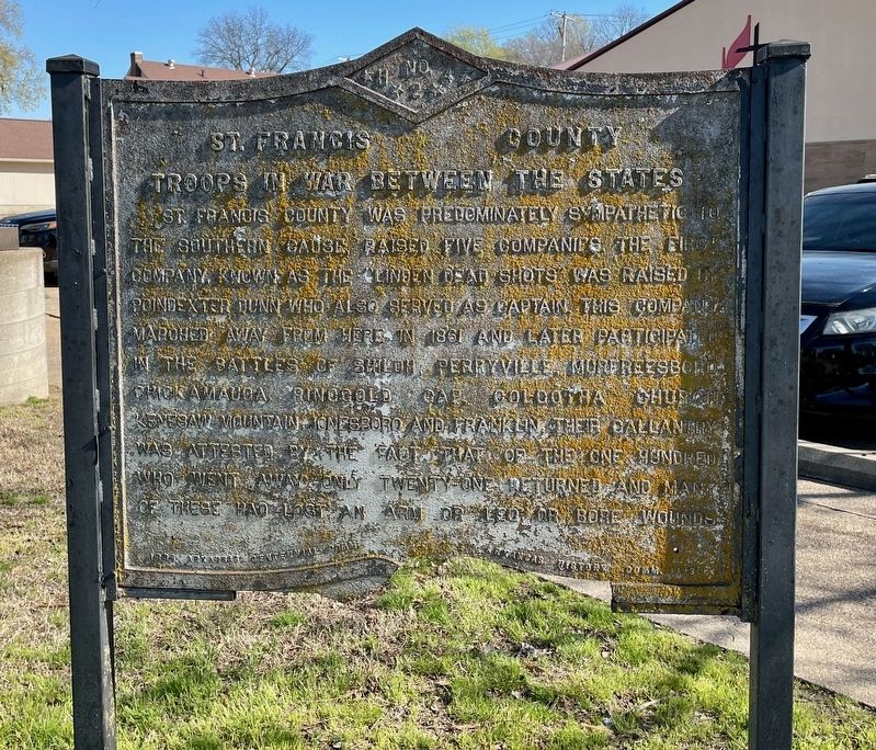 Reverse side showing the deteriorating condition of the marker. image. Click for full size.