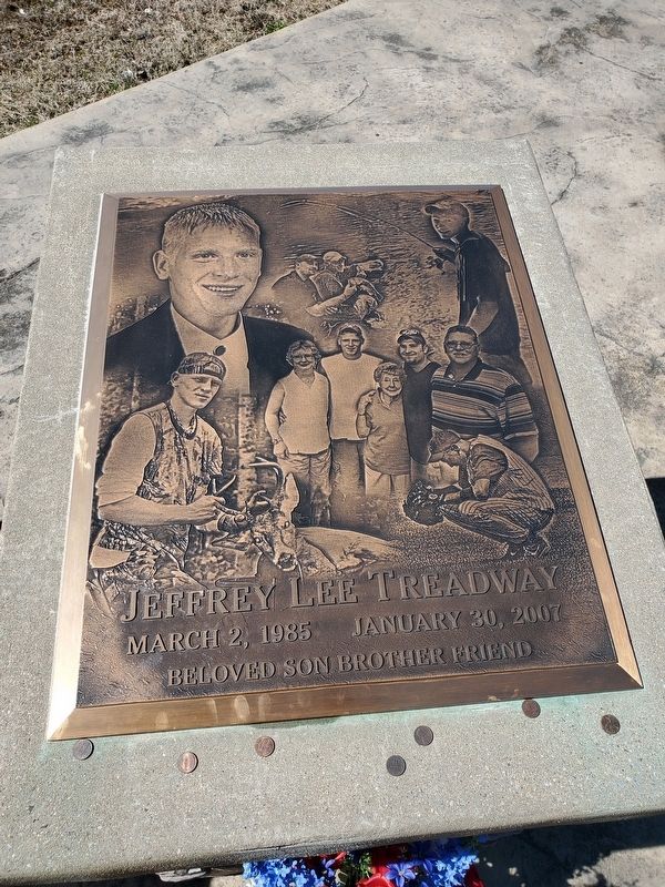 Jeffrey Lee Treadway plaque. Click for full size. Jeffrey Lee Treadway plaque image. Click for full size.