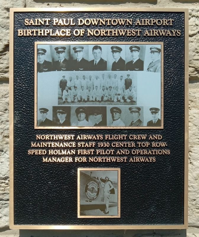 Saint Paul Downtown Airport Marker. Click for full size. Saint Paul Downtown Airport Marker image. Click for full size.