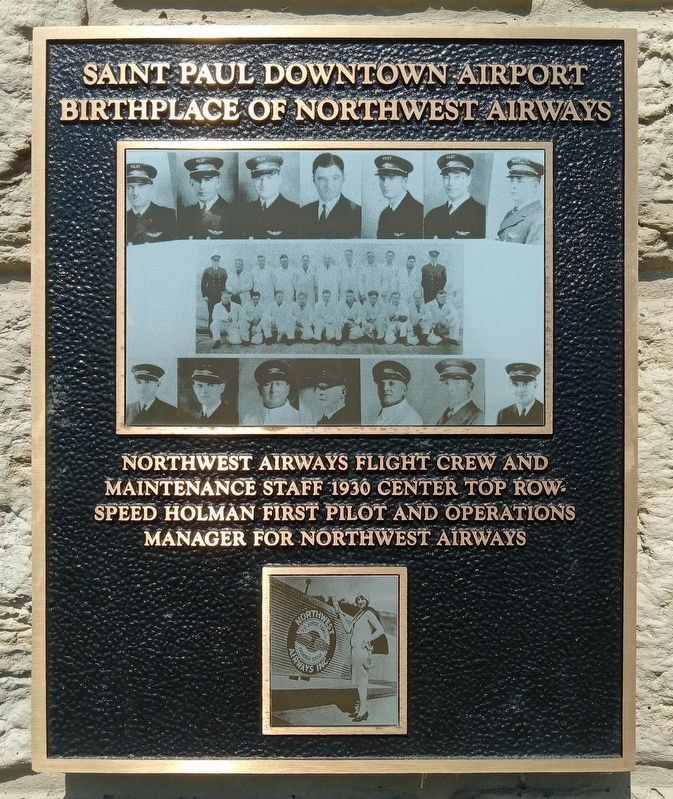 Saint Paul Downtown Airport Marker image. Click for full size.